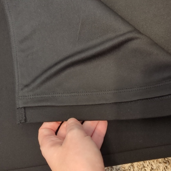 Lulu's Modern Desires classic black high waisted midi skirt thigh high slit - Picture 9 of 13